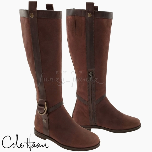 Cole Haan Shoes - Cole Haan Air Liberty Riding Boots Brown 9